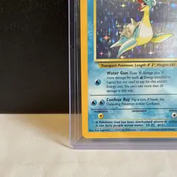 Pokemon Lapras 10/62 Fossil Holo Rare 1999 Unlimited English Ken Sugimori HP/MP - Image 2