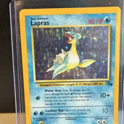 Pokemon Lapras 10/62 Fossil Holo Rare 1999 Unlimited English Ken Sugimori HP/MP - Image 5