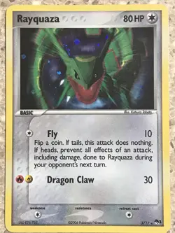 Rayquaza Holo Rare Pokemon Pop Series 1 Promo 3/17 LP - Image 1