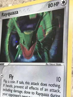 Rayquaza Holo Rare Pokemon Pop Series 1 Promo 3/17 LP - Image 2