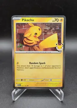 Pikachu (Pokemon Day 2026) 051/162 Promo Pokemon Cosmos Holo NM 🌀 - Image 1