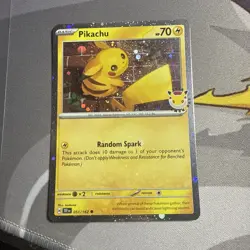 Pikachu (Pokemon Day 2026) 051/162 - Cosmos Holo PROMO Rare NM Pokemon Card TCG - Image 1