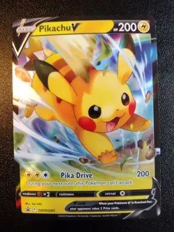 Pokemon TCG Pikachu V SWSH285 SWSH Sword & Shield Promo Holo 200 HP English - Image 1