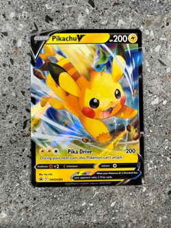 Pokemon TCG Cards Pikachu V SWSH285 Black Star Promo Holo NM-M - Image 1