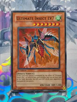 TLM-EN010 Ultimate Insect LV7 Super Rare 1st Edition Lightly Played YuGiOh TCG - Image 1