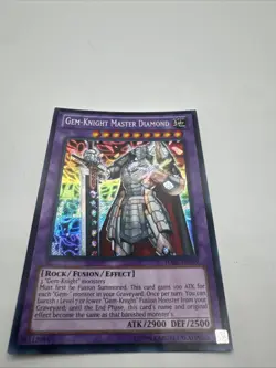 Yugioh - CRIMPED Gem-Knight Master Diamond HA07-EN059 Unlimited Secret Rare - Image 1