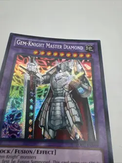 Yugioh - CRIMPED Gem-Knight Master Diamond HA07-EN059 Unlimited Secret Rare - Image 2