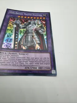 Yugioh - CRIMPED Gem-Knight Master Diamond HA07-EN059 Unlimited Secret Rare - Image 4
