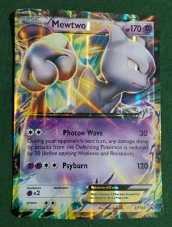 Pokemon TCG Mewtwo EX XY183 Promo Jumbo Oversized Holo Card - Image 1