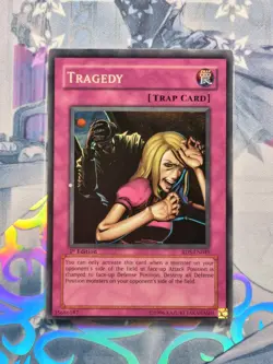 RDS-EN049 Tragedy Super Rare 1st Edition Lightly Played YuGiOh TCG - Image 1