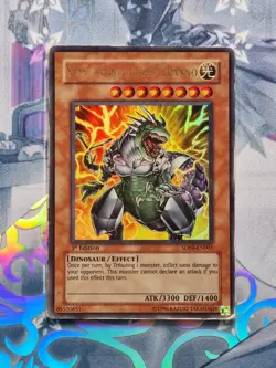 SD09-EN001 Super Conductor Tyranno Ultra Rare 1st Edition MP! YuGiOh TCG - Image 1