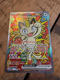 Pokemon TCG Meowth ex 121/088 SIR Full Art Holo NM/M Me03: Perfect Order - Image 1