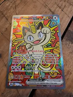 Pokemon TCG Meowth ex 121/088 SIR Full Art Holo NM/M Me03: Perfect Order - Image 2