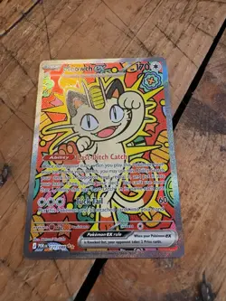 Pokemon TCG Meowth ex 121/088 SIR Full Art Holo NM/M Me03: Perfect Order - Image 4