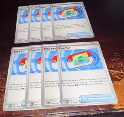 Poke Pad x8 Pokemon TCG Trainer Item Cards 4 Ascended Heroes 4 Perfect Order - Image 1