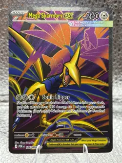 Mega Skarmory ex 106/088 Me03: Perfect Order Ultra Rare Full Art Holo Pokemon - Image 1