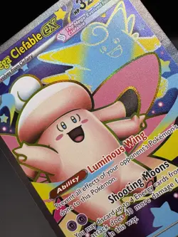 Mega Clefable ex 103/088 Full Art Ultra Rare Perfect Order Pokemon Near Mint - Image 4