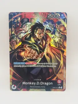 Monkey D. Dragon Alt Art Parallel Leader OP07-001 One Piece TCG OP07 English - Image 1
