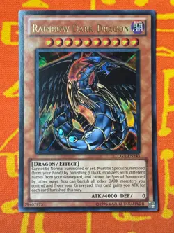 YUGIOH RAINBOW DARK DRAGON ULTRA RARE NEAR MINT LCGX-EN243 - Image 1