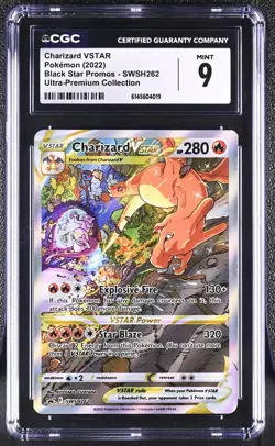 2022 Pokemon Charizard VSTAR SWSH262 SWSH: Sword & Shield Promo Cards Holo CGC 9 - Image 1