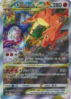 Charizard VSTAR SWSH262 SWSH: Sword & Shield Promo Cards Holo PSA 8 - Image 1