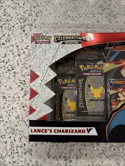Pokemon TCG 25th Celebrations Lance’s Charizard V Collection Box New Sealed - Image 2