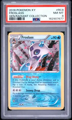 2016 Pokemon XY Froslass Gen. Radiant Collection RC8 PSA 8 NM-MT - Image 1
