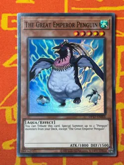 YUGIOH THE GREAT EMPEROR PENGUIN SUPER RARE NEAR MINT OP17-EN005 - Image 1