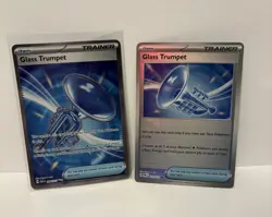 Glass Trumpet 260/217 + 110/131 Reverse Holo Lot | Pokemon TCG Trainer Cards NM - Image 1