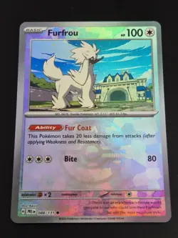 Furfrou 088/131 Master Ball Reverse Holo Pokemon TCG S&V Prismatic Evolutions - Image 1