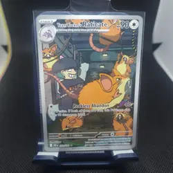 Team Rocket's Raticate 202/182 Destined Rivals Illustration Rare Pokemon TCG NM - Image 1