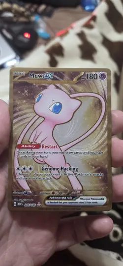 MEW EX (METAL CARD) POKEMON 205/165 2023 SCARLET&V 151 PROMOS NEAR MINT EN - Image 1