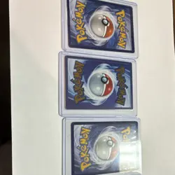 Mew ex 205/165 Scarlet & Violet 151 Promo Gold Metal Pokemon Card X3 - Image 5