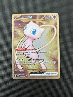 Mew ex - 205/165 - Pokemon 151 Secret Rare Metal Card NM - Image 1