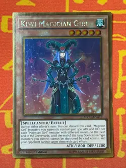 YUGIOH KIWI MAGICIAN GIRL GOLD RARE NEAR MINT MVP1-ENG16 - Image 1