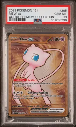 Mew ex 205/165 151 Ultra Premium Collection Promo Pokemon Card PSA 10 Gem Mint - Image 1