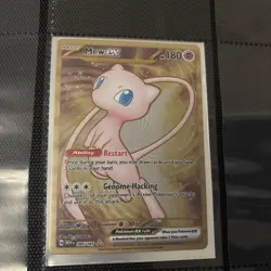Pokemon TCG Mew EX 151 Gold Metal Promo Card 205/165 Ultra Rare - Image 1