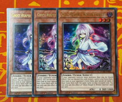 YUGIOH GHOST REAPER & WINTER CHERRIES ULTRA RARE 1ST NM DUDE-EN002 x3 PLAYSET - Image 1