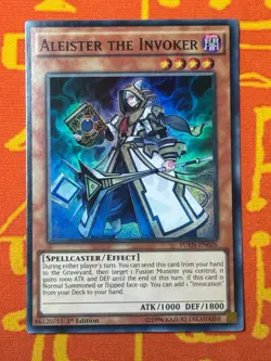 YUGIOH ALEISTER THE INVOKER SUPER RARE 1ST EDITION NM FUEN-EN026 - Image 1