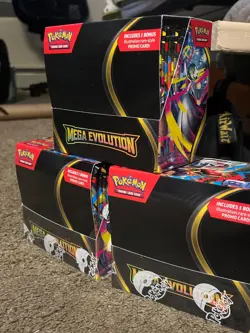 Mega Evolution ME01 Base Set Enhanced Booster Box NO Promo UNSEALED Pokemon TCG - Image 1
