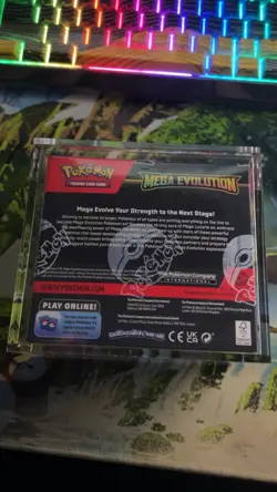 Pokemon TCG - Mega Evolution - Enhanced Booster Box - w/ Acrylic Case - Image 3