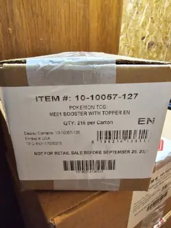Pokemon Mega Evolution ME01 Enhanced Booster Box Case! Factory Sealed! 6 Boxes! - Image 2