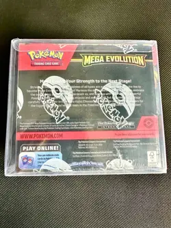 Mega Evolution Base Set Enhanced Booster Box English Pokemon Sealed w/Protector - Image 2