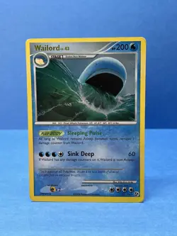 Pokemon TCG Wailord Great Encounters Gold Holo Rare 30/106 Light Play - Image 1