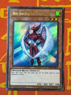 YUGIOH NEO-SPACIAN AIR HUMMINGBIRD ULTRA RARE 1ST EDITION NM BLRR-EN050 - Image 1