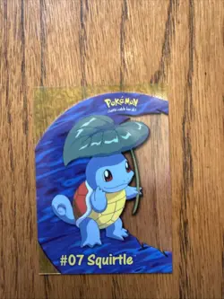 2000 Topps Pokemon TV Animation Clear Card #07 Squirtle PC4 Acetate NM Topps - Image 1
