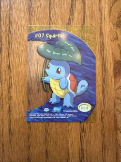 2000 Topps Pokemon TV Animation Clear Card #07 Squirtle PC4 Acetate NM Topps - Image 2