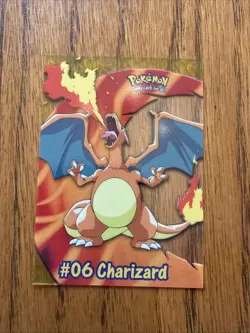 2000 Topps Pokemon TV Animation Clear Card #06 Charizard PC3 Acetate NM Topps - Image 1