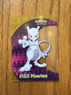 2000 Topps Pokemon TV Animation Clear Card #150 Mewtwo PC5 Acetate Insert Topps - Image 1
