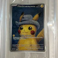 PIKACHU VAN GOGH WITH GREY FELT HAT SVP EN 085 PROMO POKEMON CARD-SEALED - Image 2